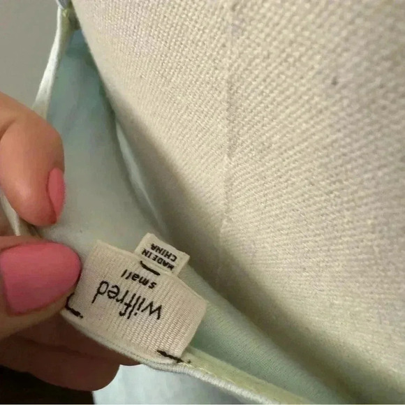 Wilfred Y2K bustier style cami  shirt in minty green and ombré turquoise fairy S - Picture 6 of 6